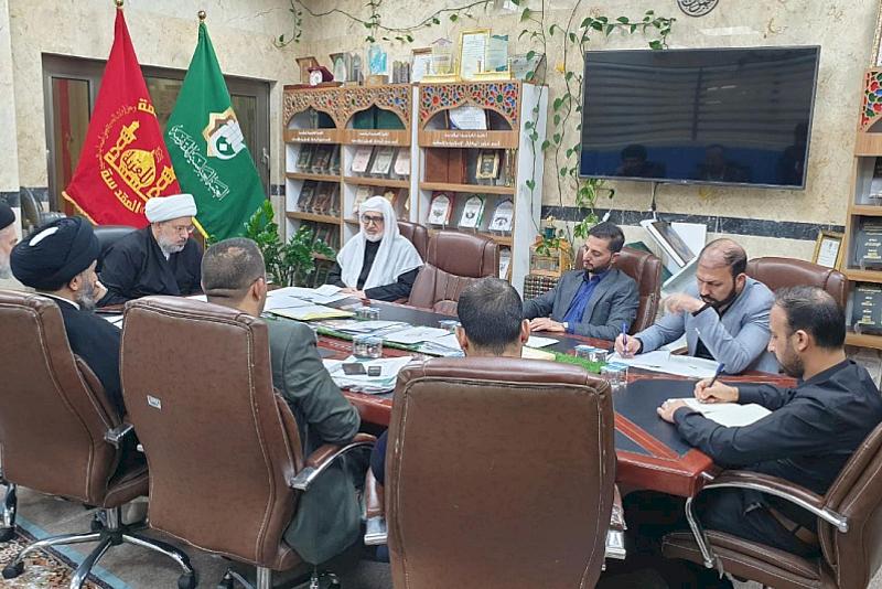 قسم شؤون المعارف يعقد اجتماعًا لمناقشة الواقع العلمي لمجلة تراث كربلاء المحكمة