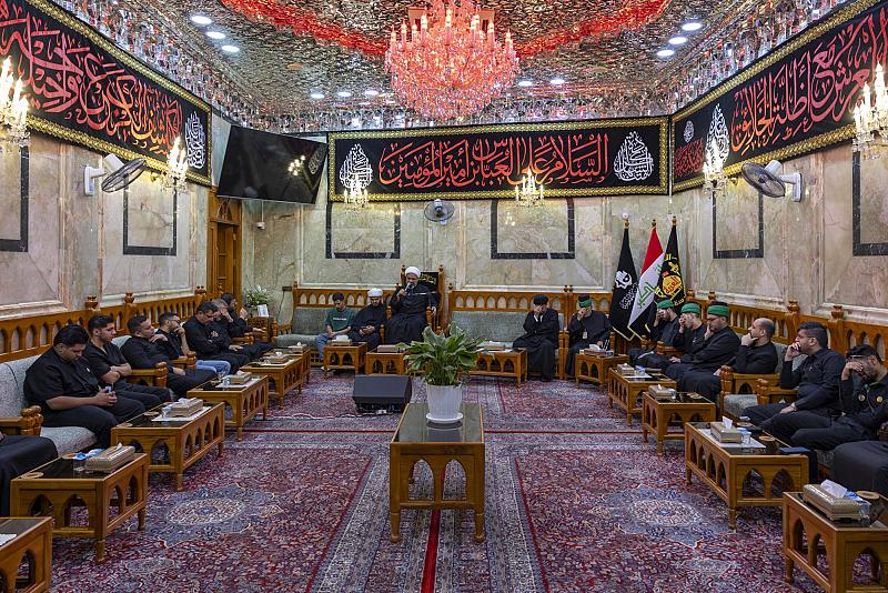 قسم العلاقات العامة يقيم مجلس عزاء لإحياء ذكرى شهادة الإمام الرضا (عليه السلام)