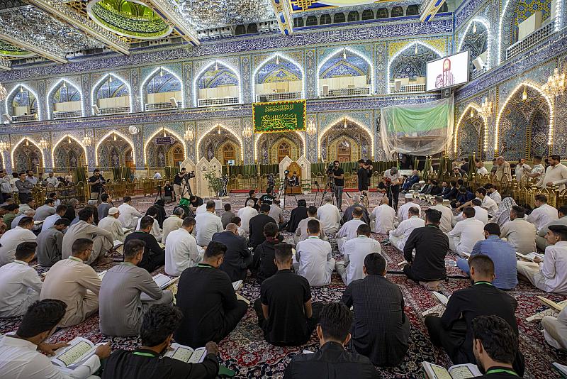 المجمع العلمي يقيم محفل عرش التلاوة القرآني لوفد من البصرة