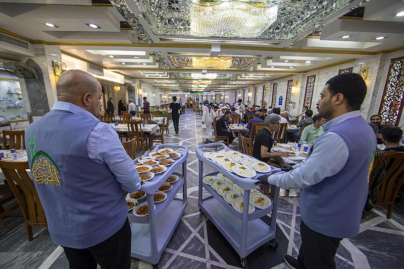 قسم المضيف: نحو 4000 وجبة تقدم يومياً لزائري أبي الفضل العباس (عليه السلام)