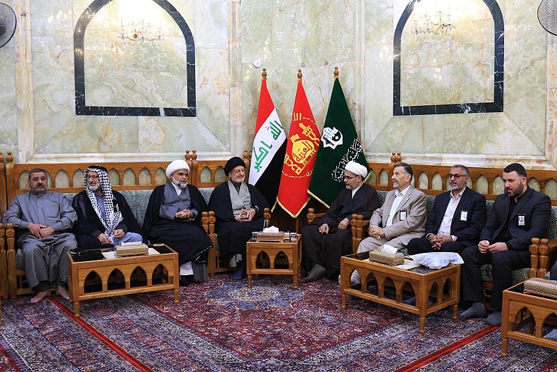 قسم الشؤون الدينية يستقبل وفدًا من ممثلي مواكب محافظة ديالى المساهمين بجمع التبرعات للشعبين الإيراني واللبناني