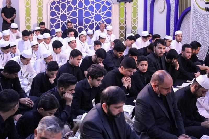 لعزاء الجواد عليه السلام  يعقد متدربو مشروع امير القراء منبر النور القرآني
