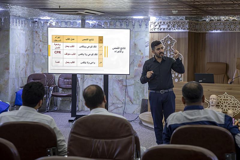 مركز الكفيل للصحة والسلامة يقدم ورشة في الإسعافات الأولية للمنتسبين