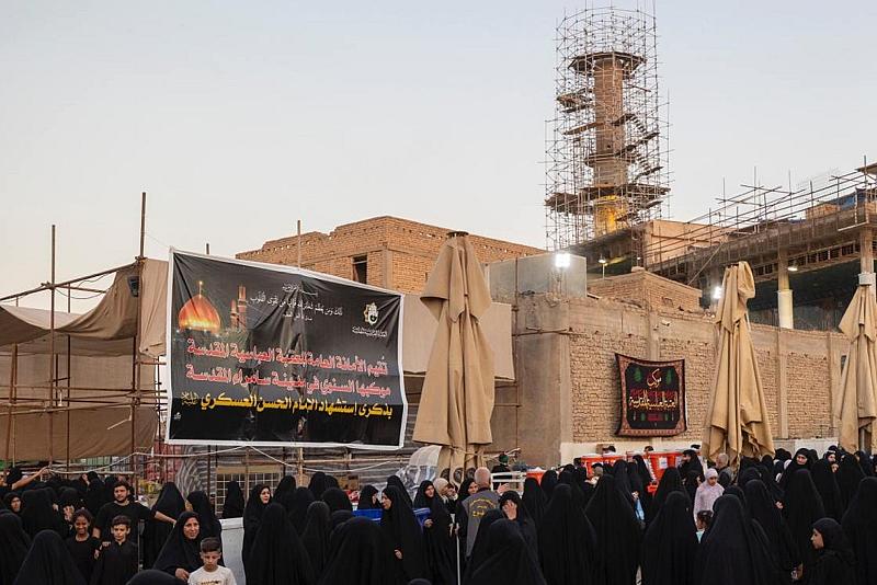 العتبة العباسية المقدسة تسخّر إمكاناتها لخدمة زائري سامراء في ذكرى شهادة الإمام العسكري (عليه السلام)