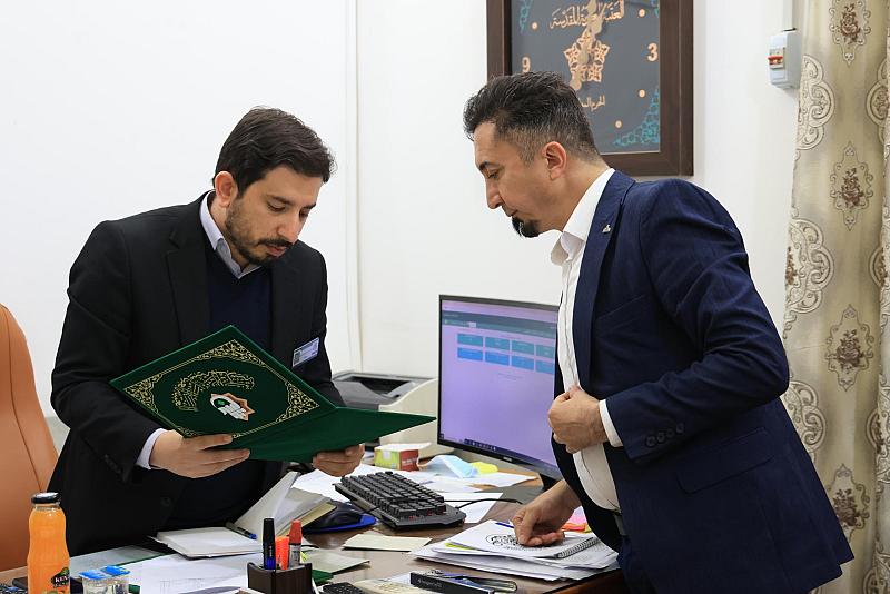 العتبة العباسية توجه دعوة للعتبة العلوية للمشاركة في مهرجان أمير المؤمنين (عليه السلام) السابع