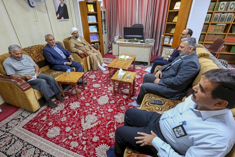 قسم شؤون المعارف يستقبل وفدًا من العتبة العلوية المقدسة