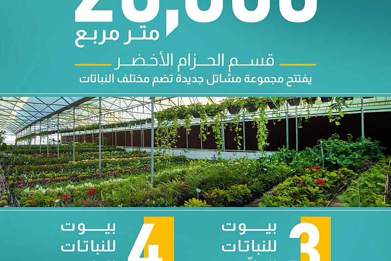  قسم الحزام الأخضر يفتتح مجموعة مشاتل جديدة تضم مختلف النباتات 