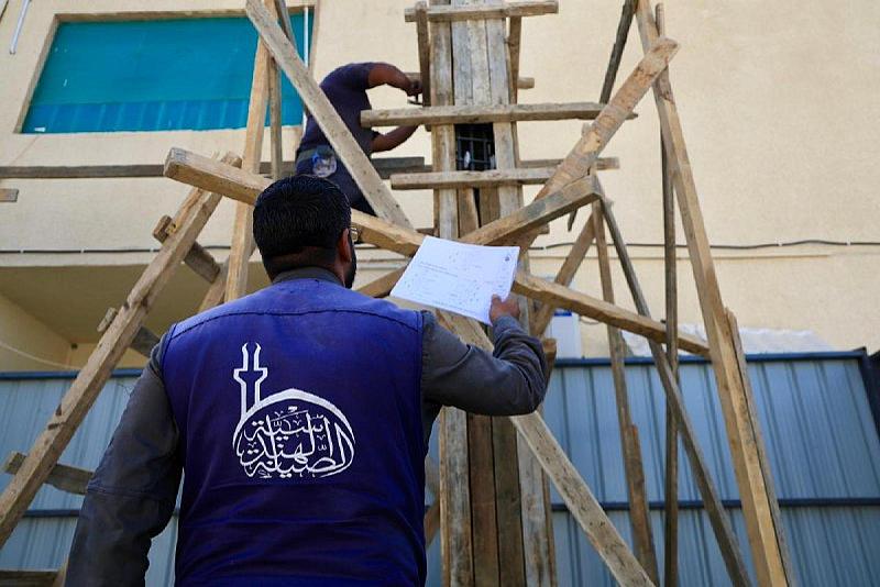 قسم الصيانة يباشر إنشاء ثانوية للبنات في مجمّع العباس (عليه السلام) السكني بكربلاء