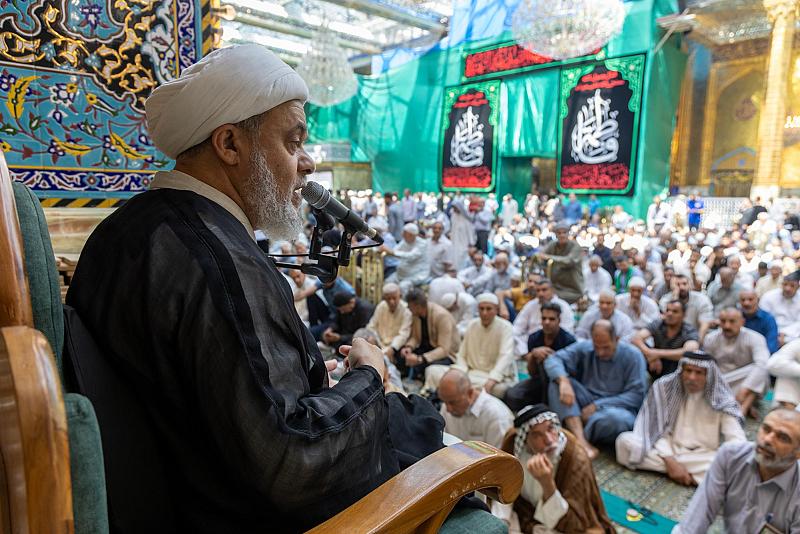 قسم الشؤون الدينية يقيم محاضرة إرشادية وتوعوية للزائرين