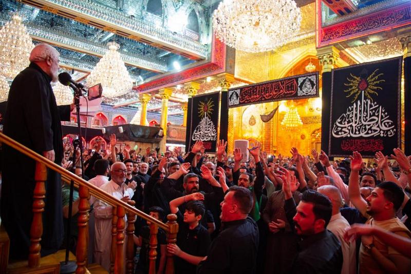 العتبةُ العبّاسيةُ المقدّسة تُقيم مجلساً عزائيّاً لإحياء ذكرى شهادة الإمام علي بن أبي طالب (عليه السلام)
