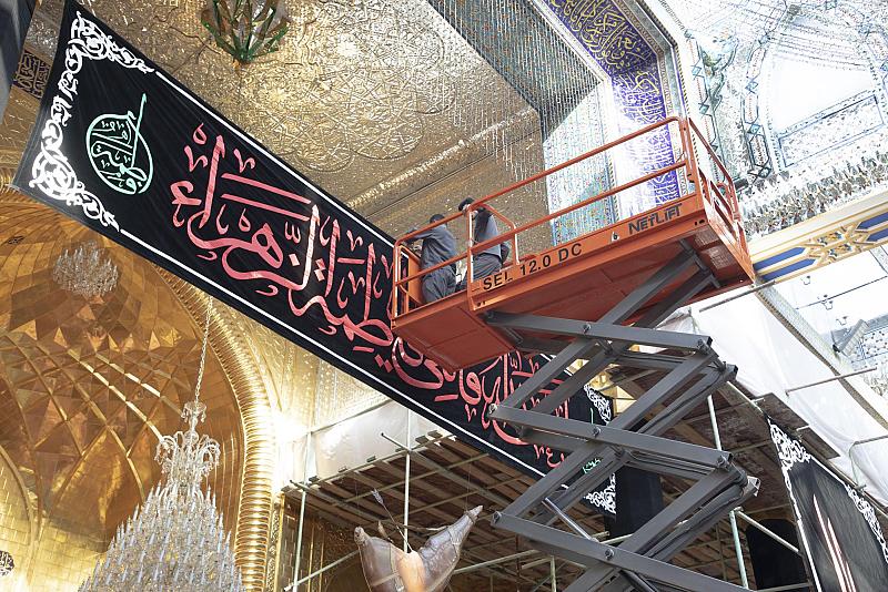 ملامح الحزن الفاطمي تخيم على أرجاء العتبة العباسية المقدسة