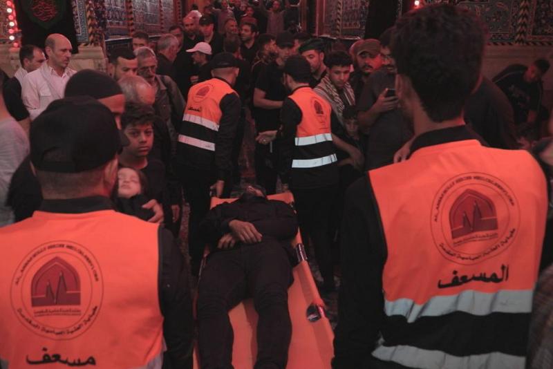 شعبة شؤون الطبابة : انتشار (16) مفرزة طبية في داخل الصحن الشريف وخارجه