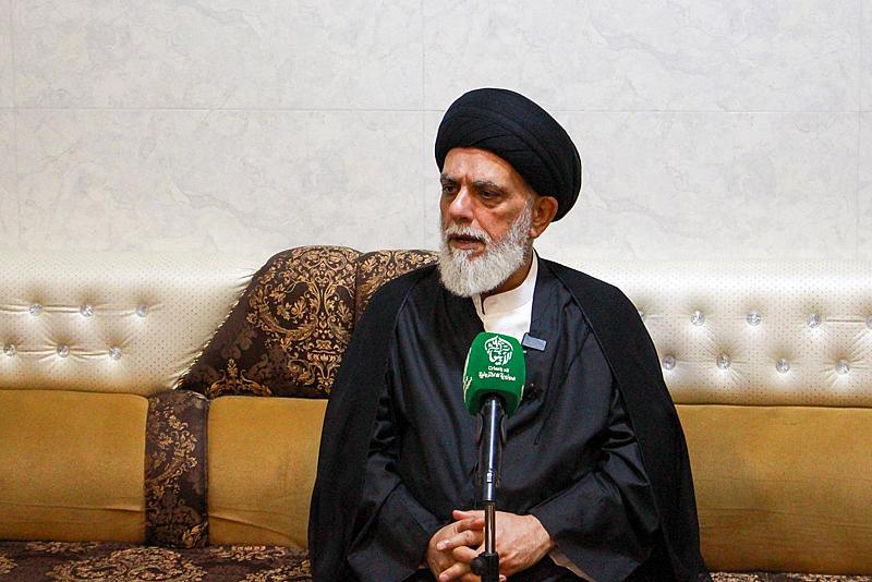 سماحة السيد أحمد الأشكوري يستقبل مجموعة من الملاكات الطبية ضمن المشروع التبليغي لزيارة الأربعين