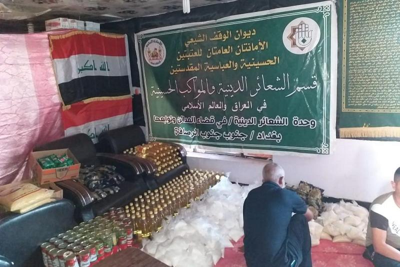 عشراتُ السلّات الغذائيّة توزّعها يوميّاً مواكبُ المدائن للعوائل المتضرّرة جرّاء الحظر الوقائيّ