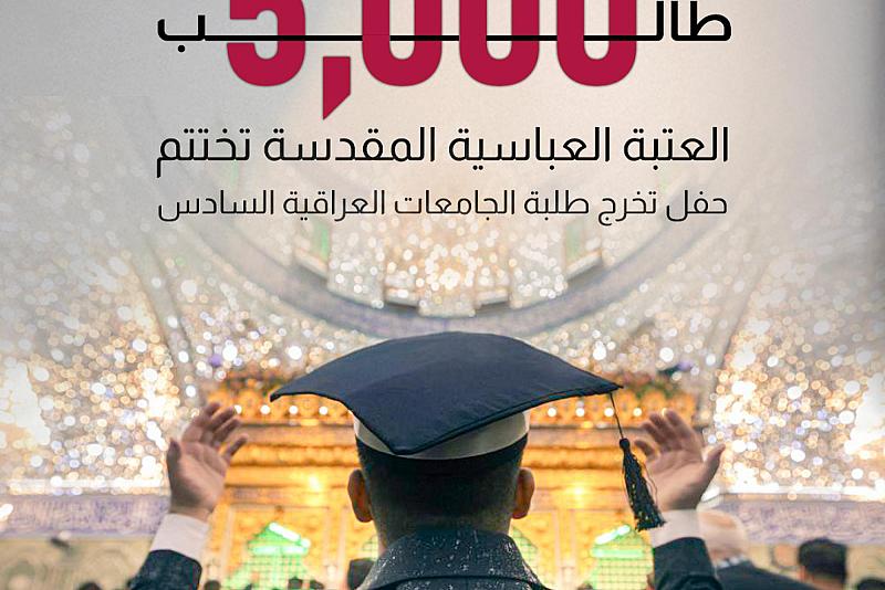 العتبة العباسية تختتم حفل تخرج طلبة الجامعات العراقية السادس