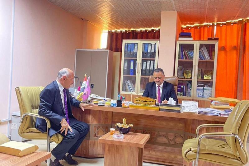 وفدٌ من مركز الدراسات الإفريقية يزور جامعة الفلوجة