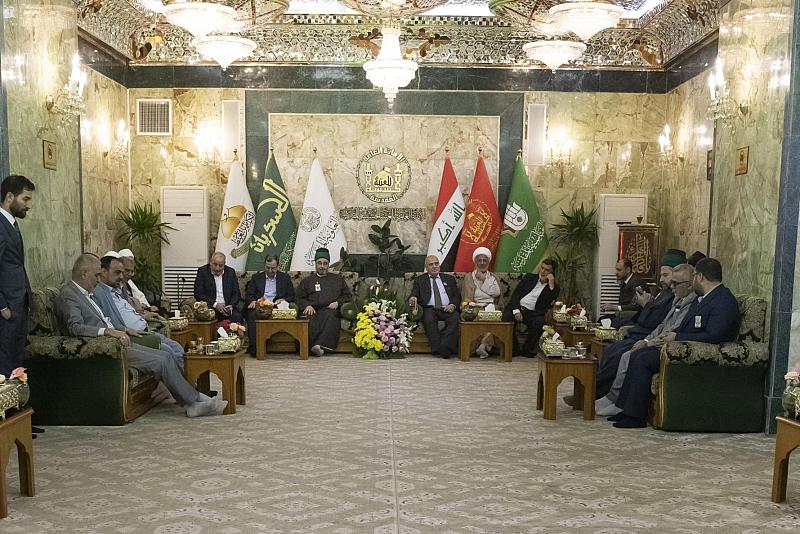 الأمين العام للعتبة العبّاسية يهنّئ خدمة العتبة الحسينيّة بمناسبة عيد الأضحى المبارك