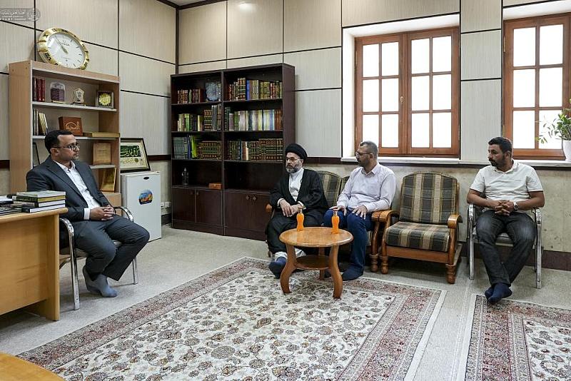 قسم الشؤون الفكرية ومكتبة العتبة العلوية يبحثان سبل تطوير أنظمة المكتبات