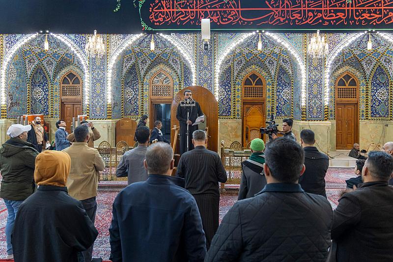 العتبة العباسية المقدسة تواصل إقامة مجالس العزاء بذكرى شهادة الإمام الكاظم (عليه السلام)