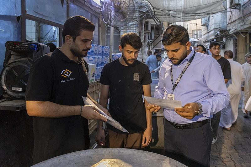 للاطلاع على احتياجاتهم.. ملاكات قسم الشعائر تجري جولة ميدانية على المواكب الخدمية في ليلة الجمعة