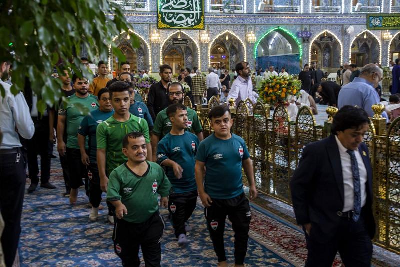 ببرنامج متعدد الفقرات ومعسكر داخلي.. المنتخب الوطني لقصار القامة للصالات في ضيافة العتبة العباسية 