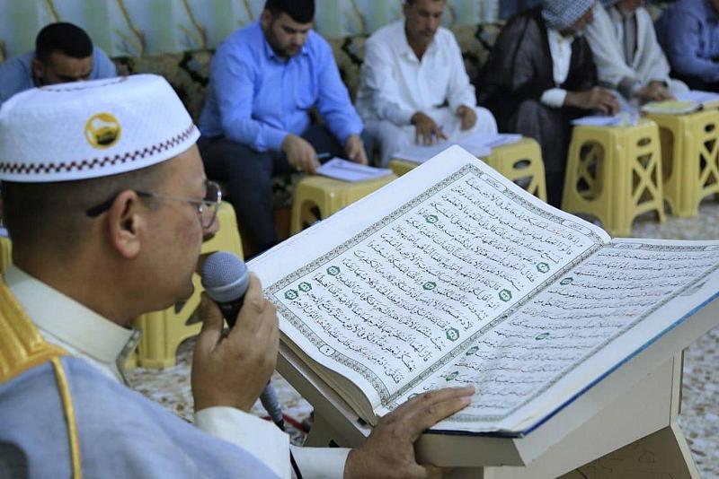 المجمع العلمي يقيم مسابقة (أنوار المصطفى) القرآنية في قضاء الهندية