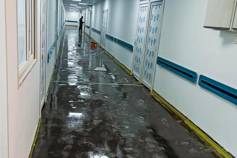 قسم الصيانة والإنشاءات الهندسيّة: بناية الحياة السادسة لعلاج المصابين بكورونا في محافظة المثنّى وصلت إلى نسبة إنجاز 95%