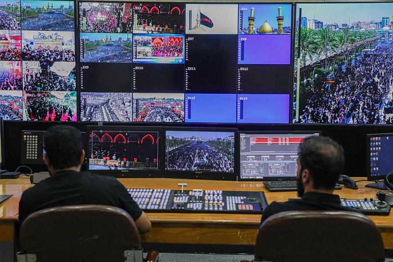 قسم الإعلام يوفّر خدمة البث المباشر من داخل العتبة العباسية المقدسة في شبه القارة الهندية