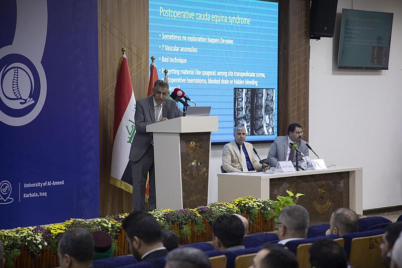 مستشفى الكفيل يستعرض التجارب الناجحة في جراحة العمود الفقري والحبل الشوكي ضمن مؤتمره الدولي الثاني