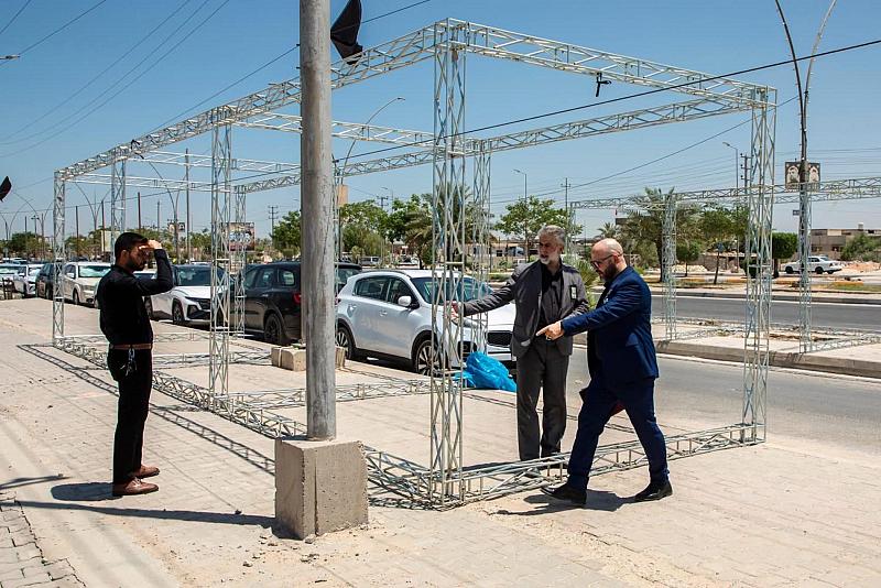 استعدادًا لزيارة الأربعين.. قسم التطوير يتفقّد موقع الموكب الثقافي العام في محور بابل