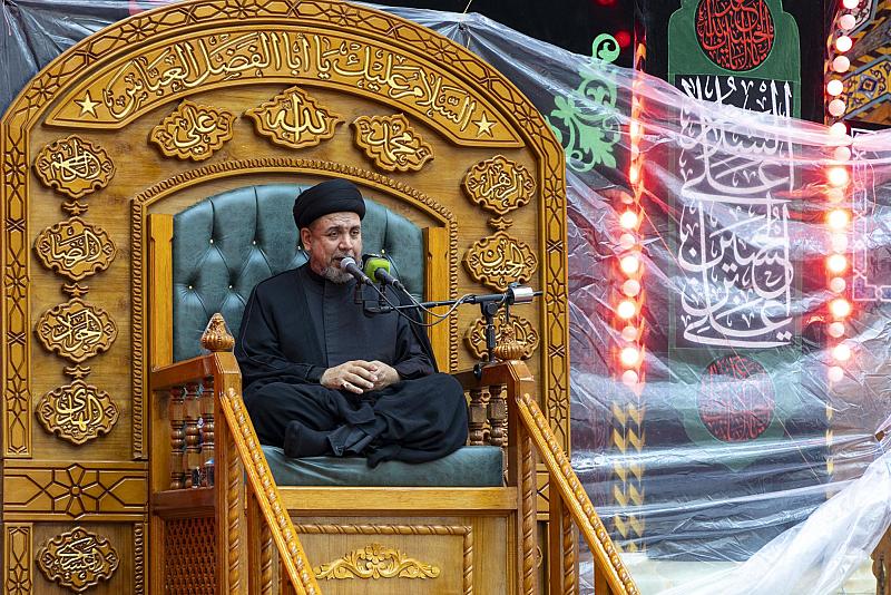 العتبة العباسية المقدسة تستذكر القاسم بن الحسن (عليهما السلام) عبر مجلسٍ عزائيّ في الصحن الشريف
