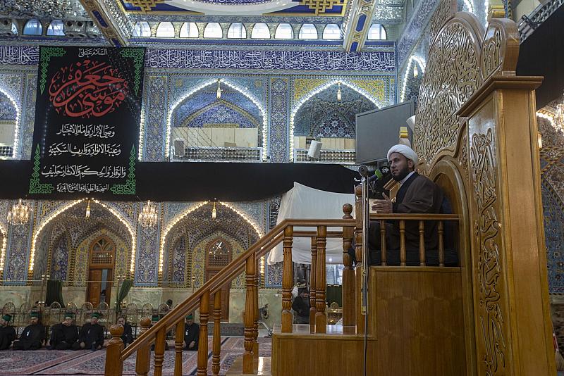 العتبة العباسية تقيم مجلس عزاءٍ بذكرى استشهاد الإمام الكاظم (عليه السلام)