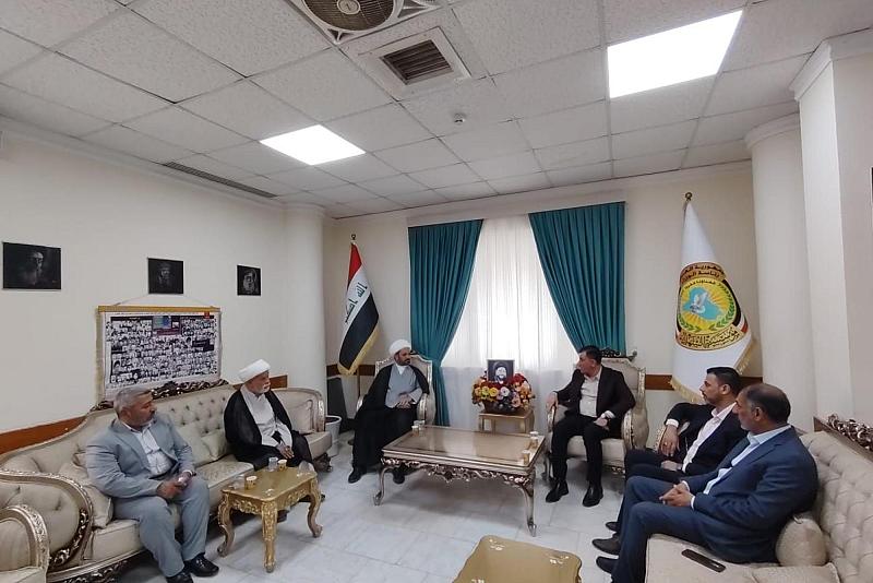 قسم الشؤون الفكرية يبحث مع مؤسّسة الشهداء دعم حقوق أُسَر الضحايا