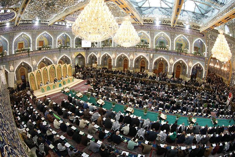 العتبة العباسية المقدسة تسدل الستار على الختمة القرآنية الرمضانية المركزية المرتّلة