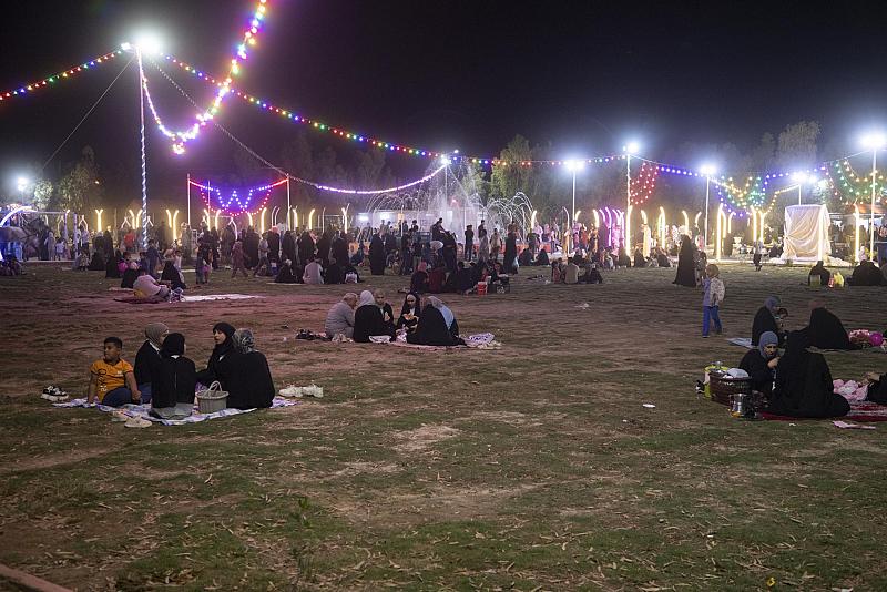 مشروع الحزام الأخضر يستقبل المئات من العوائل خلال أيام عيد الفطر المبارك