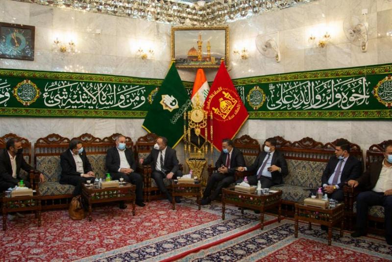 رئيسُ شبكة الإعلام العراقيّ يتشرّف بزيارة العتبة العبّاسية المقدّسة