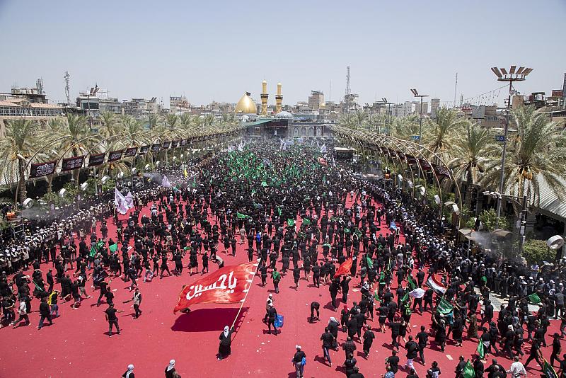 بالصور.. انتهاء مراسيم عزاء ركضة طويريج المليوني في كربلاء