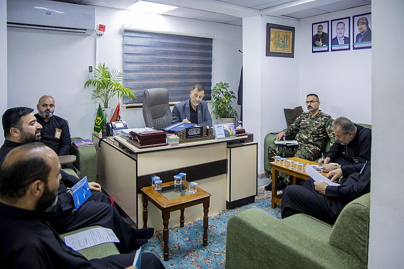 قسم الشعائر يعقد اجتماعًا تنسيقيًّا مع عدد من الجهات الساندة استعدادًا لزيارة الأربعين