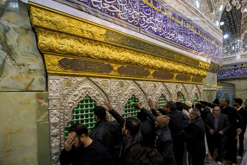 صورٌ حصريّة تحصل عليها شبكةُ الكفيل لشبّاك ضريح شهداء الطفّ الجديد...