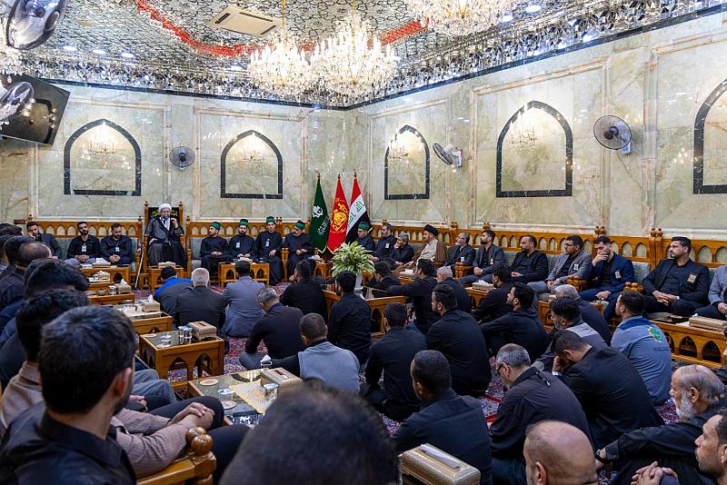 قسم العلاقات العامة يقيم مجلس عزاء لإحياء ذكرى شهادة الإمام الصادق (عليه السلام)