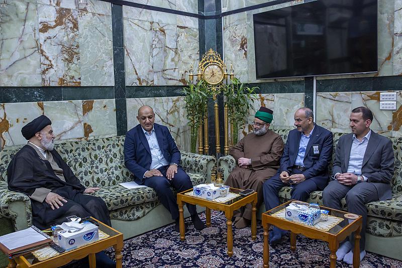 سماحة السيد الصافي يستقبل المدير العام لتربية كربلاء المقدّسة