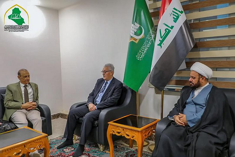 قسم الشؤون الفكريّة يبحث سبل تعزيز التعاون مع وفد أكاديمية باريس للجغرافيا السياسية