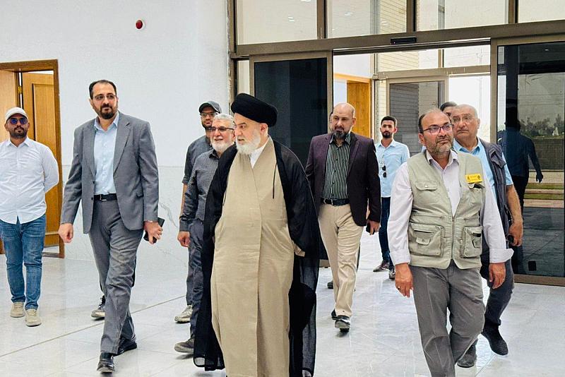 سماحة السيد الصافي يطّلع على مراحل العمل في أبنية جامعة العميد الجديدة