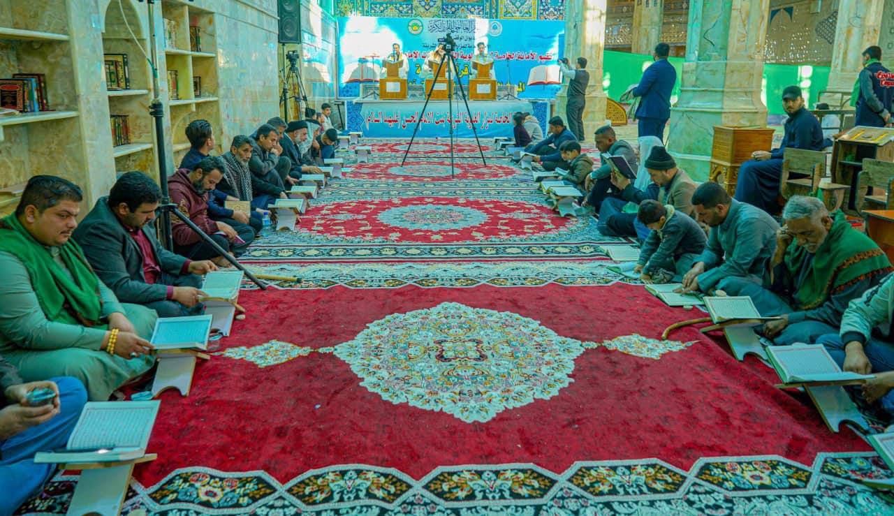 طلبة الدورات القرآنية في قضاء الهندية يتشرفون بزيارة العلوية الشريفة بنت الحسن (عليهما السلام)