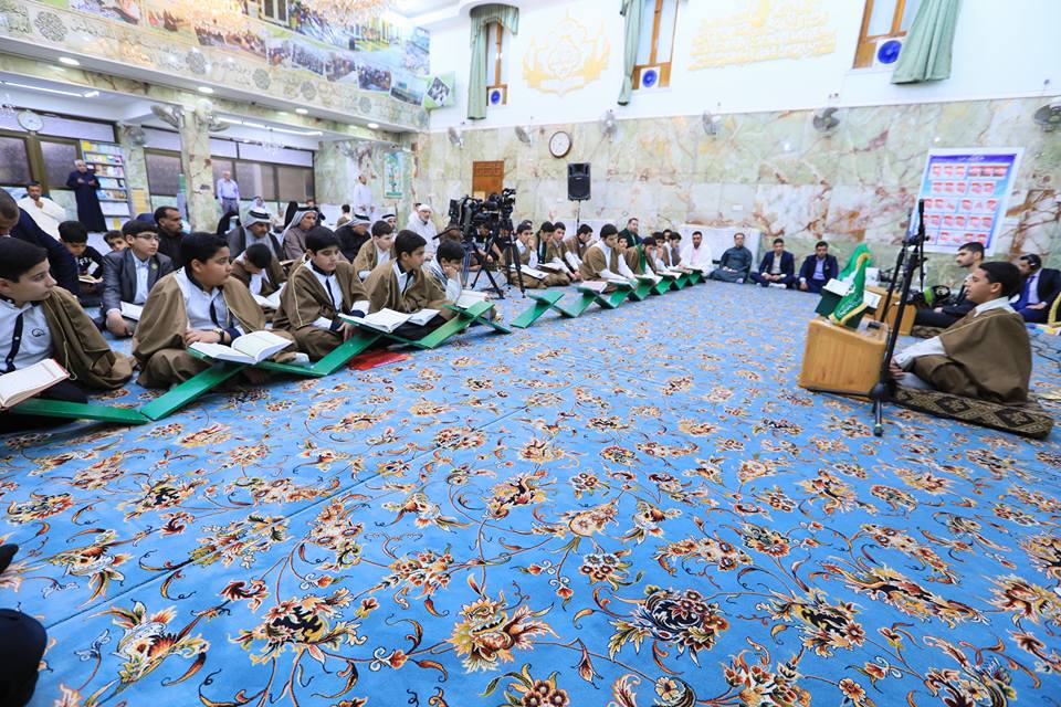 مركز المشاريع القرآنية يُقيم محفلاً مباركاً في الصحن الحسيني الشريف