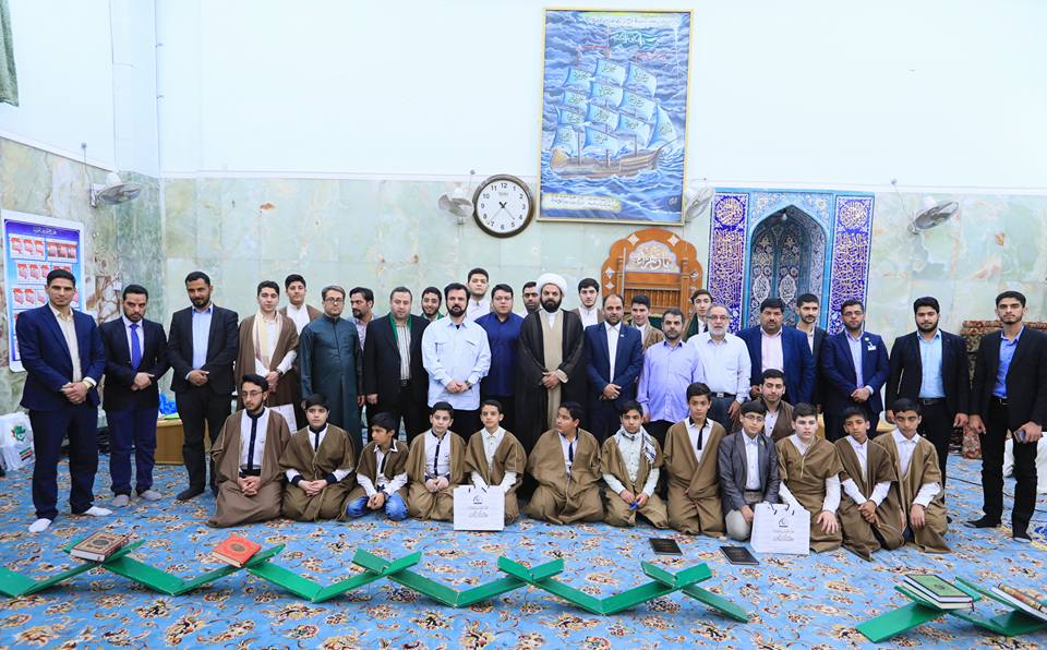 مركز المشاريع القرآنية يُقيم محفلاً مباركاً في الصحن الحسيني الشريف