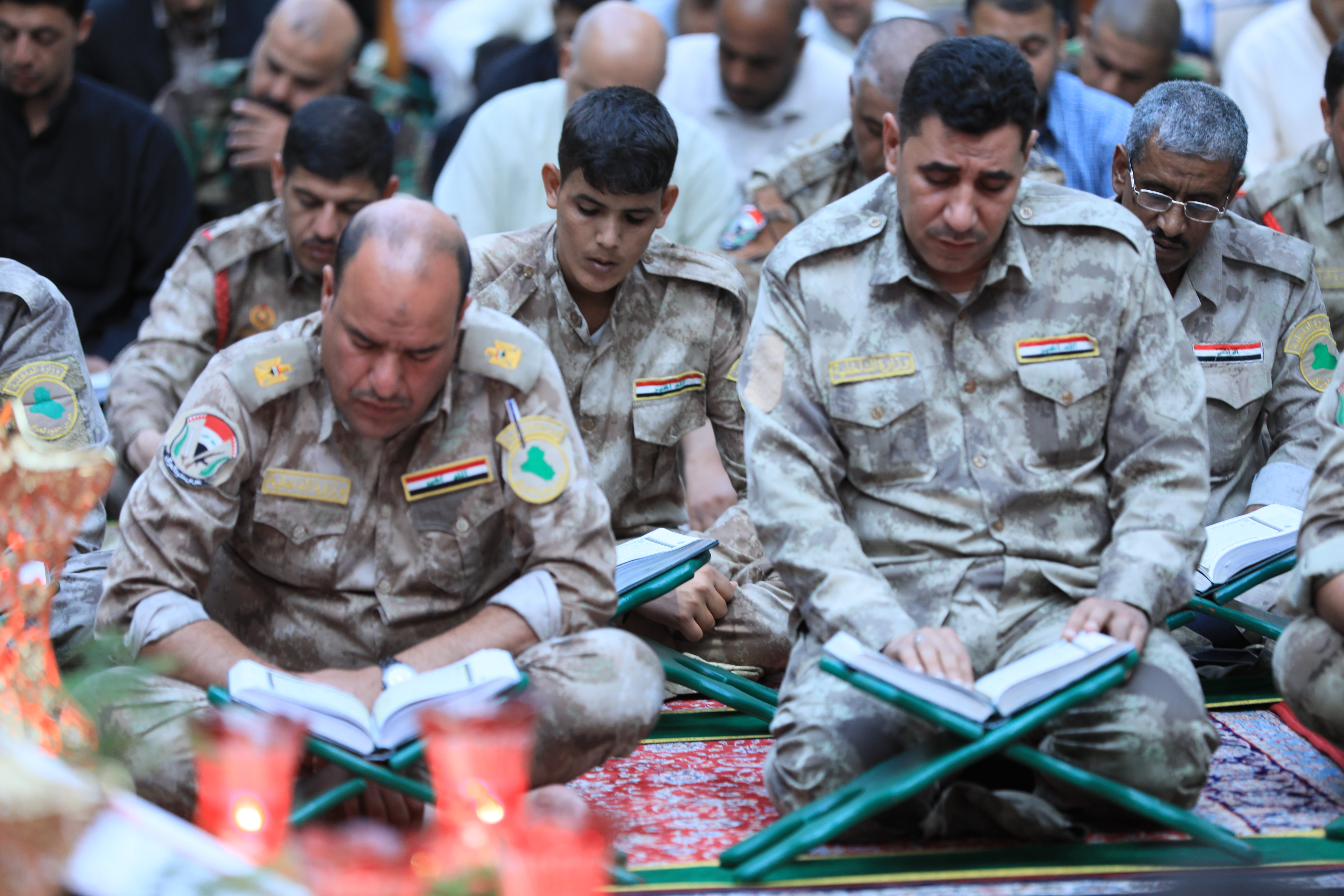 أبطال القوات الأمنية يشاركون في الختمة القرآنية الرمضانية المرتلة