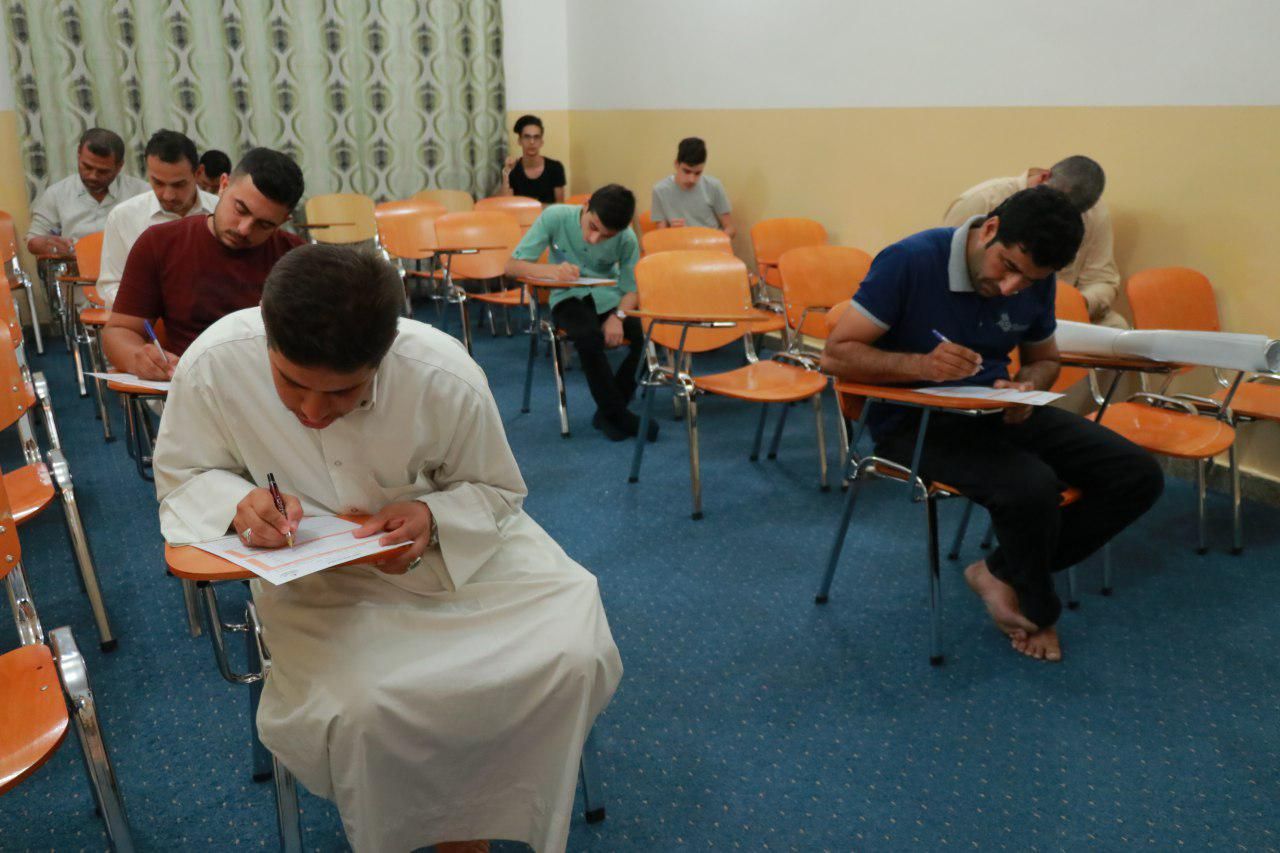 فرع معهد القرآن الكريم في النجف الأشرف يقيم الاختبارالنهائي لطلبة دورة أحكام التلاوة والتجويد