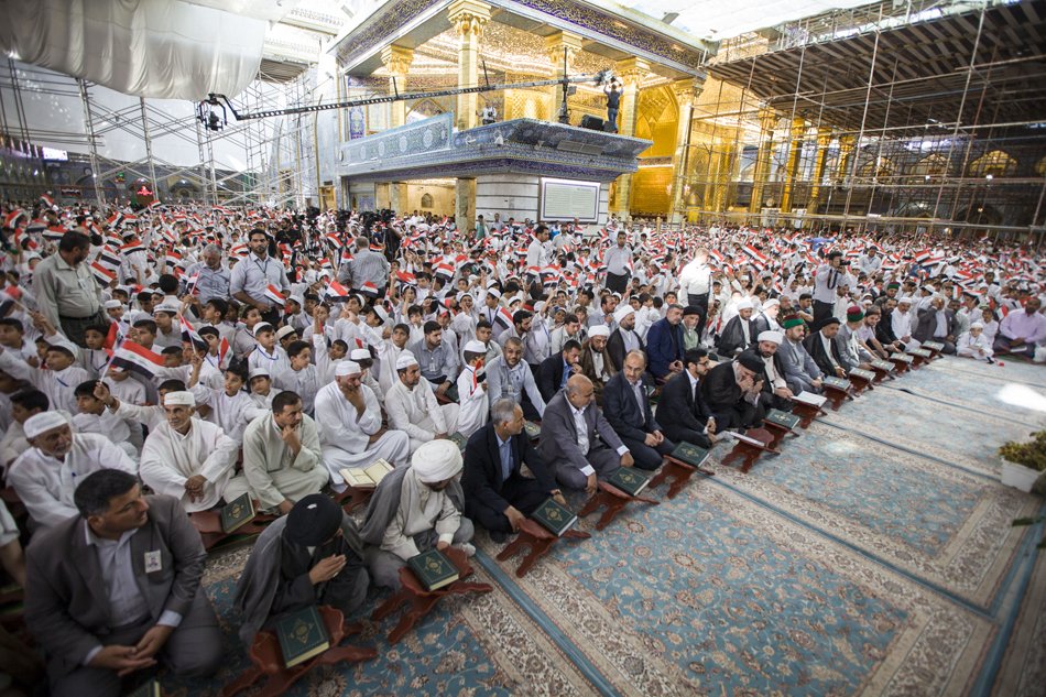 الصحنُ العبّاسيّ الشريف يحتضنُ الحفلَ الختامي لمشروع الدورات القرآنية الصيفيّة بنسخته السادسة.