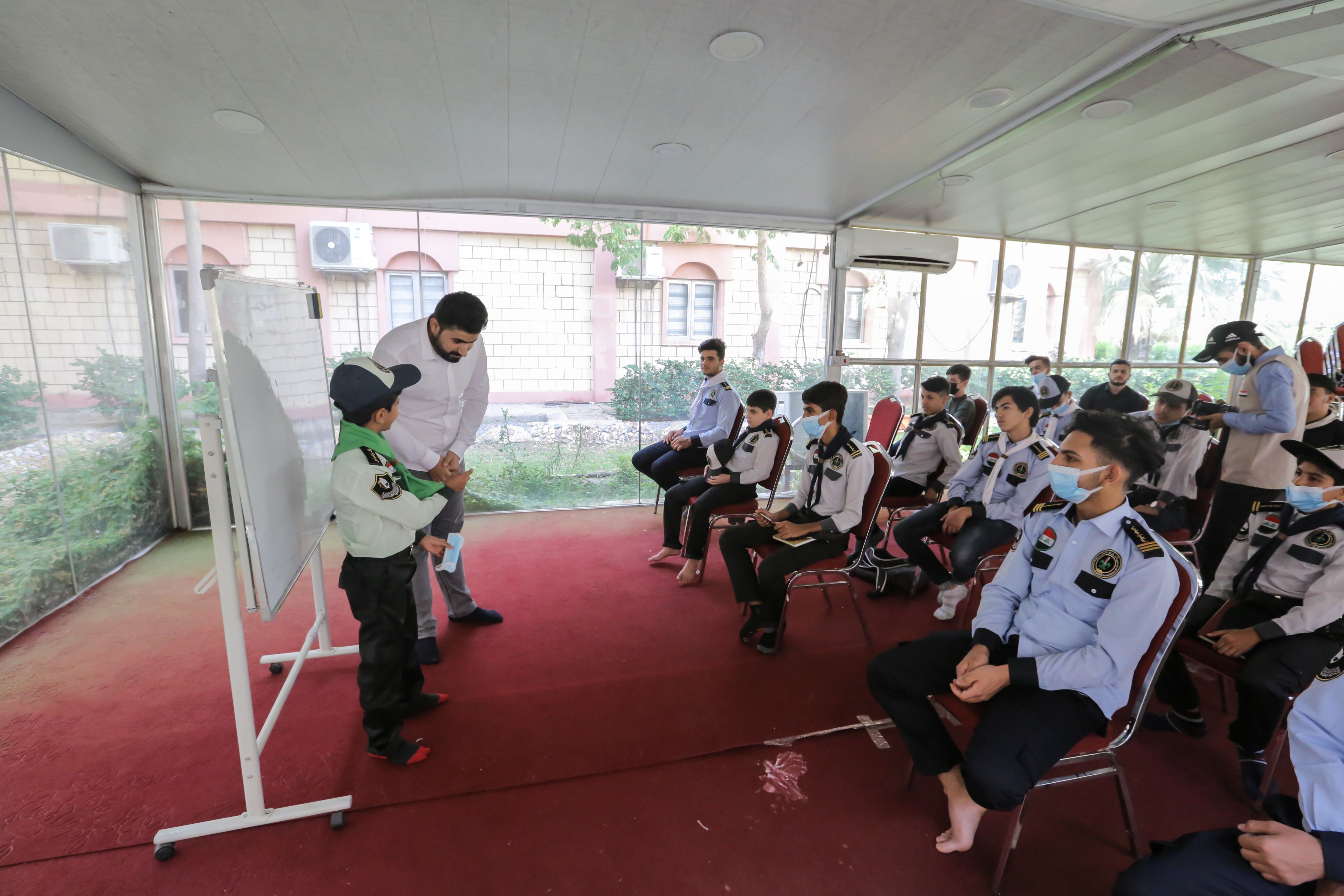 مركز المشاريع القرآنية يقيم دورة خاصة بالصوت والنغم لطلبة فرقة القراء والمنشدين في العتبة العباسية المقدسة